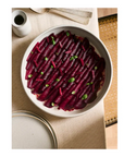 Photo d'une recette de ravioles de betteraves du livre Légumes de Stelio Perombelon.