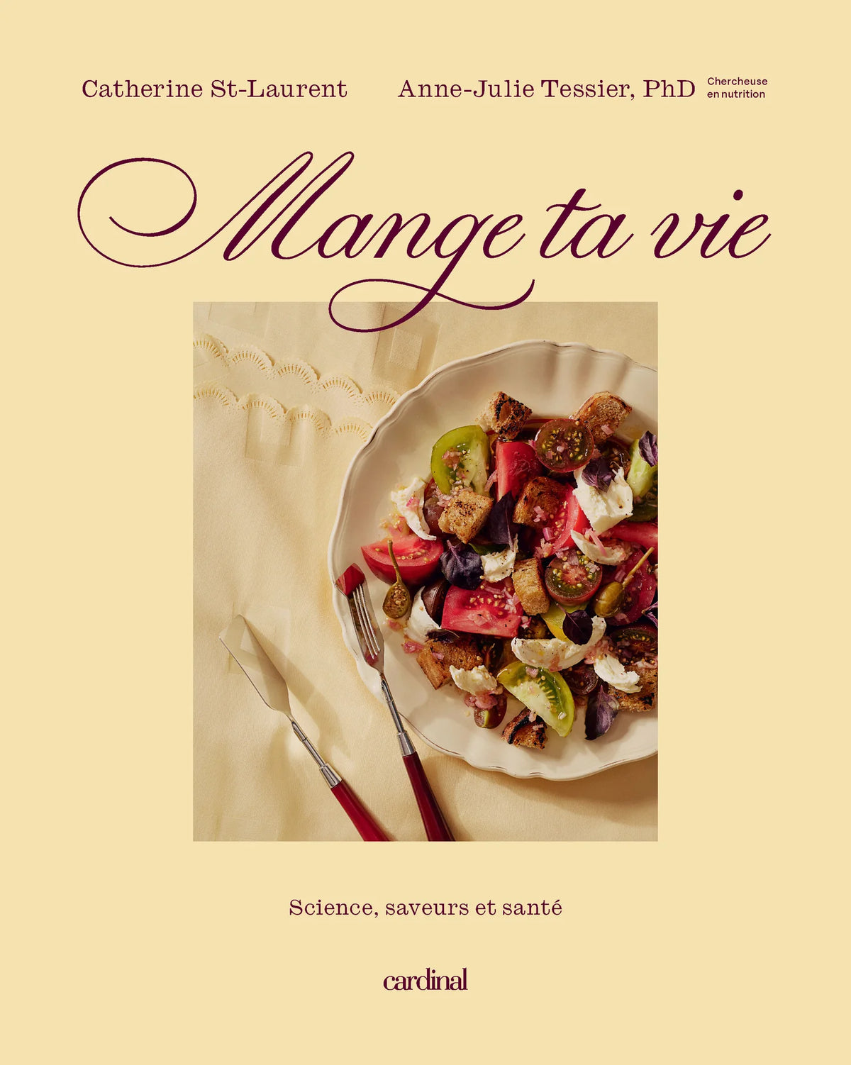 Livre mange ta vie, science, saveurs et santé, page couverture