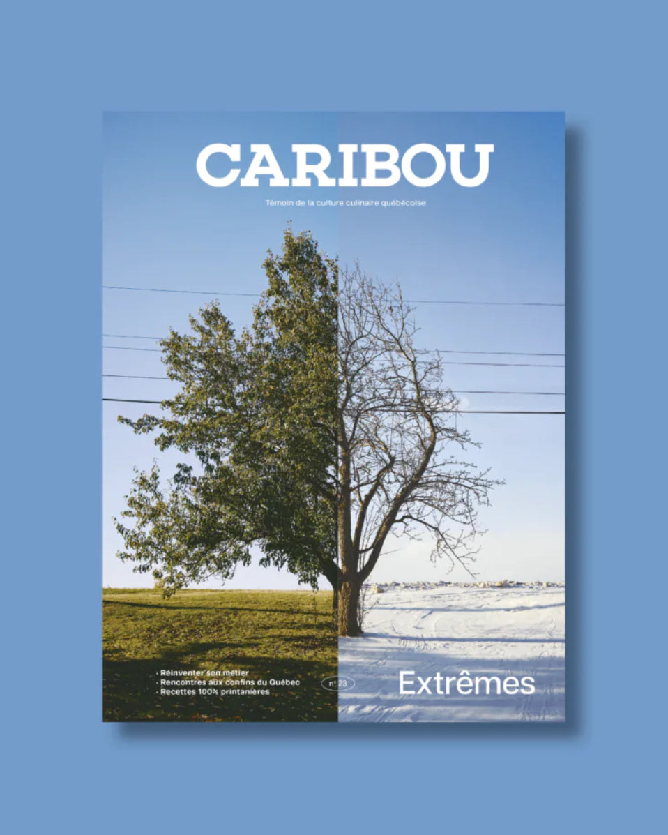 La page couverture du magazine Extrêmes de Caribou.