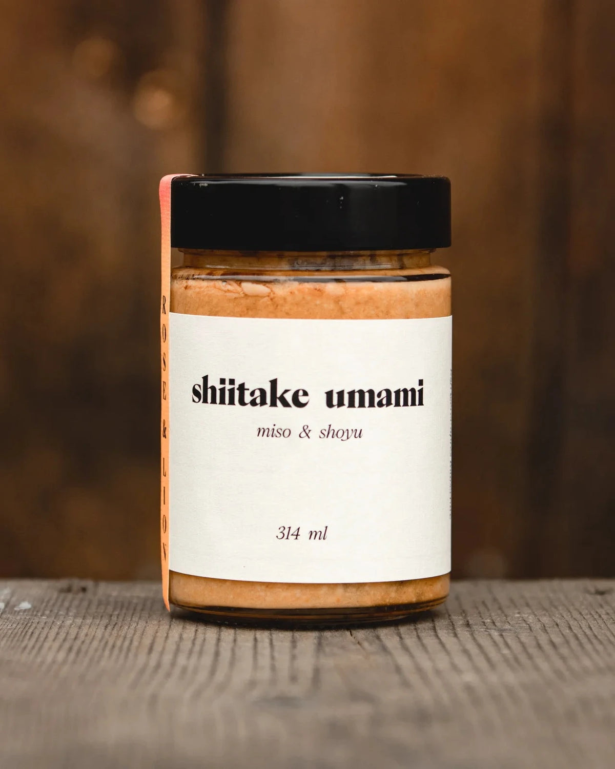 Champignons marinés shiitake et umami de l'entreprise Rose et Lion.