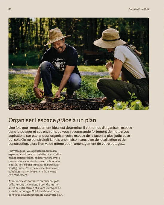 Court texte qui explique comment organiser son jardin.